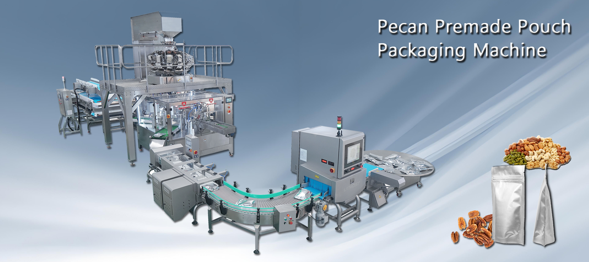Pecan premade pouch packaging machine