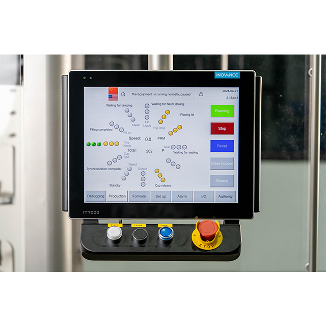 Commercial coffee capsule filling machine for K-Cup production
